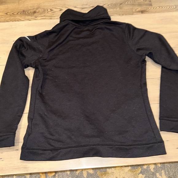 Nike Dri-Fit Black Turtleneck Sweatshirt Sz M - Picture 3 of 4